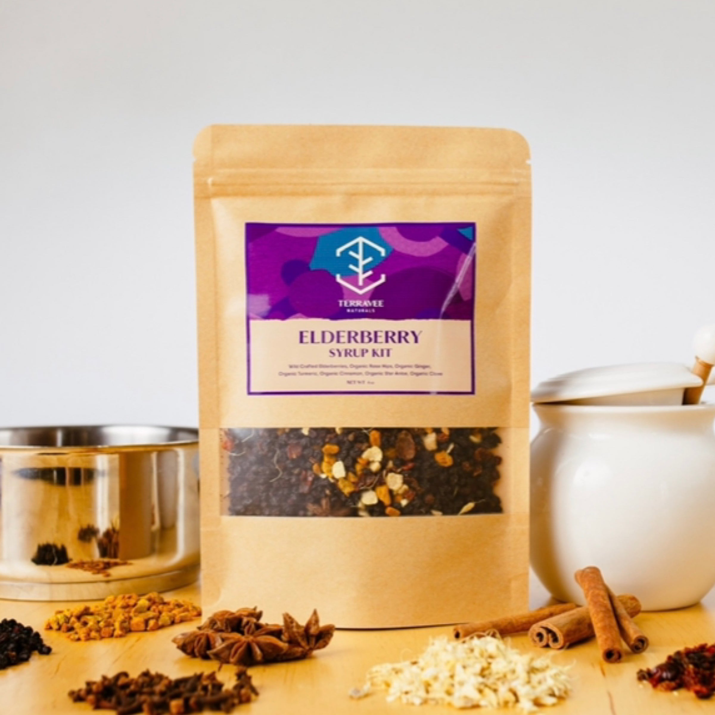 Elderberry Syrup Kit | Terravee Naturals | Natural Remedies for a